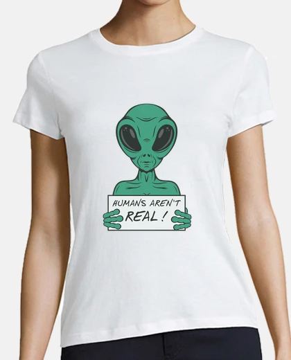 T-shirt gli umani non sono reali