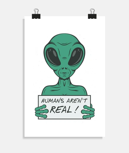 Poster gli umani non sono reali
