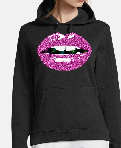 Felpa glitter kiss
