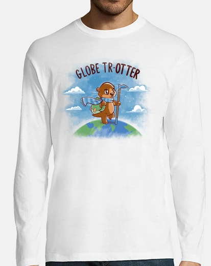 Tee-shirt globe trotter - manche longue homme