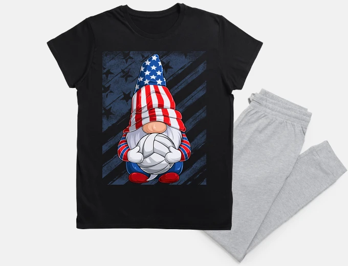 Pajama gnome volleyball american flag
