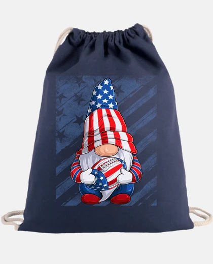 Bolsa gnomo con pelota de fútbol o rugby