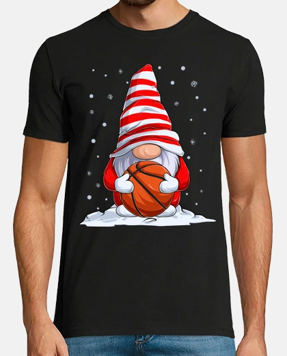 Camiseta gnomo de navidad con pelota de balonces