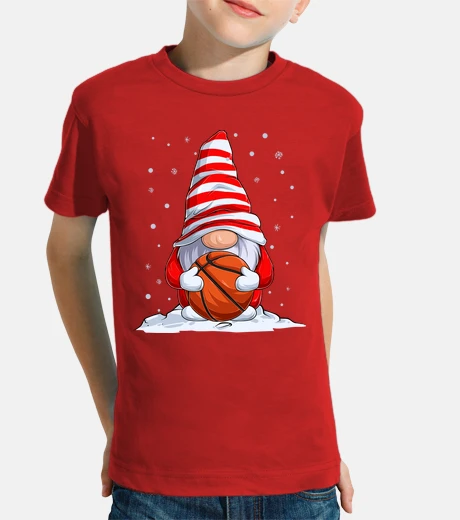 Abbigliamento Gnomo di Natale con palla da Basket