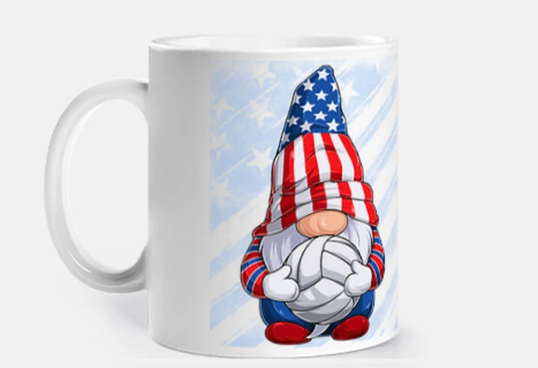 Tazza Gnomo Pallavolo Bandiera Americana
