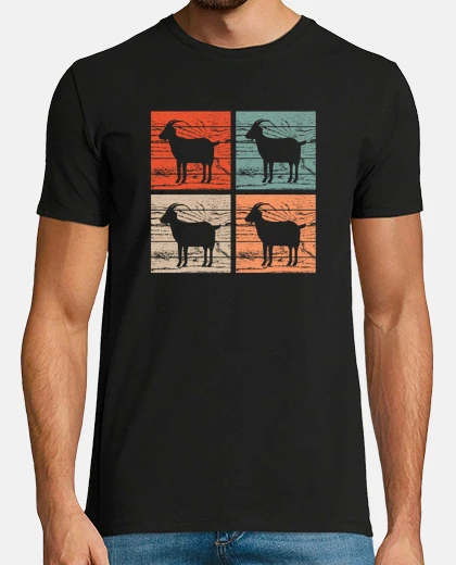 T-shirt Goat Retro Vintage
