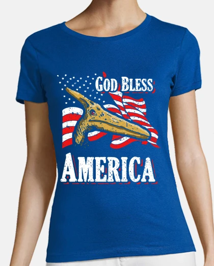 T-shirt god bless america pterodattilo