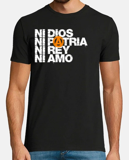 T-shirt God nor king white home love letter