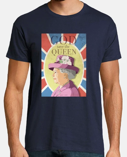 T-shirt god save the queen, man