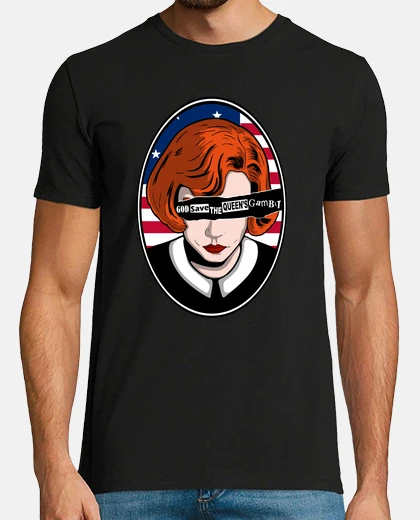 Camiseta God save the queens gambit Version USA