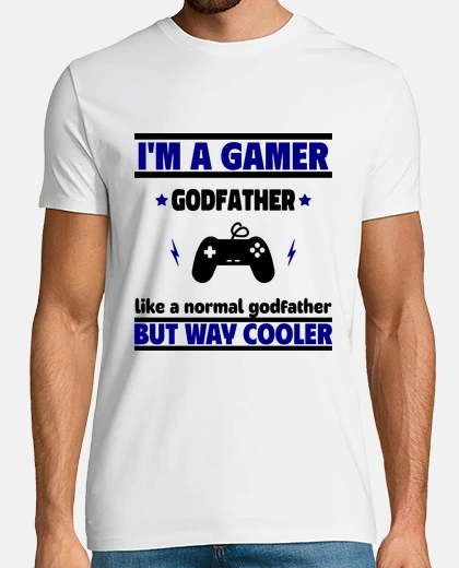 T-shirt godfather gamer geek gamer gaming