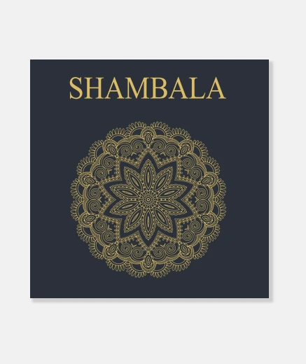 Wall gold shambala canvas
