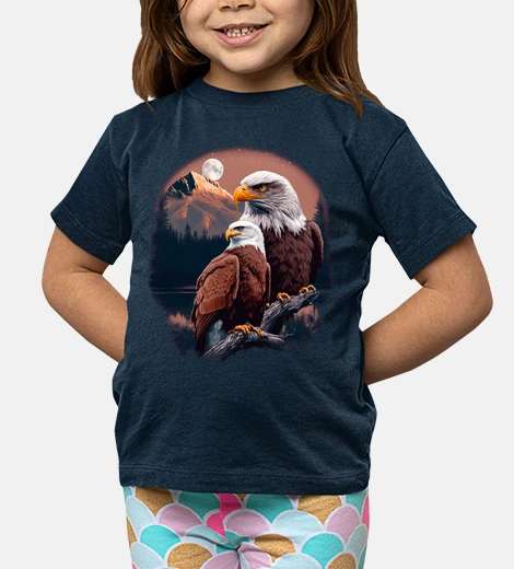 Kids golden eagles and mountains