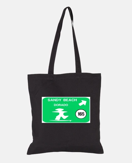 Bag golden sandy beach