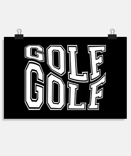 Poster golf