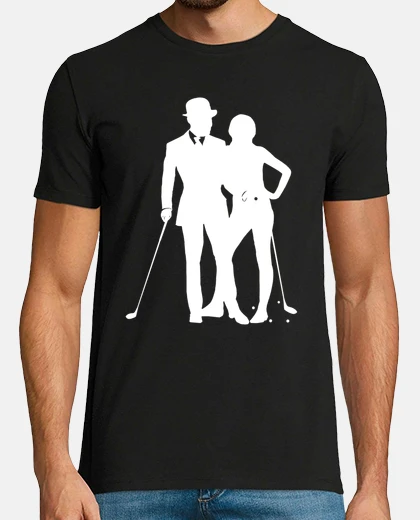 Tee-shirt Golf 1 blanc pour tee shirt noir