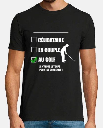 Tee-shirt golf celibataire