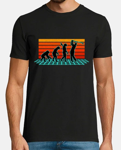 T-shirt golf evoluzione regalo sportivo golfista giocatore di golf