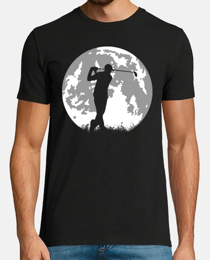 Tee-shirt golf green lune