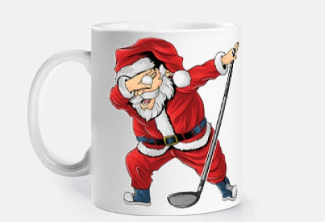 Golf Santa Claus Dabbing