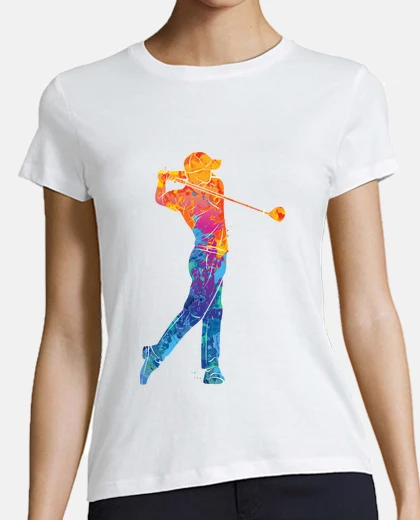 Camiseta golfista acuarela