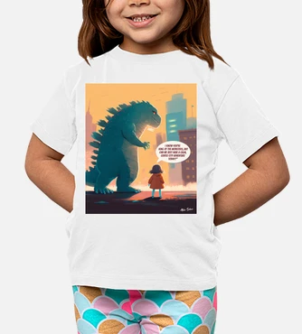 Camiseta godzilla niño sale