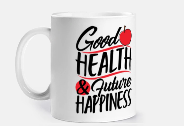 Mug good health and future happiness