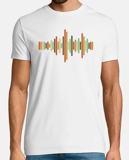 Tee-shirt good vibrations. homme, manches courtes, blanc, qualité extra