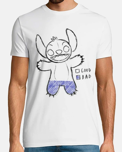 Camiseta Good vs Bad - Ohana Stitch