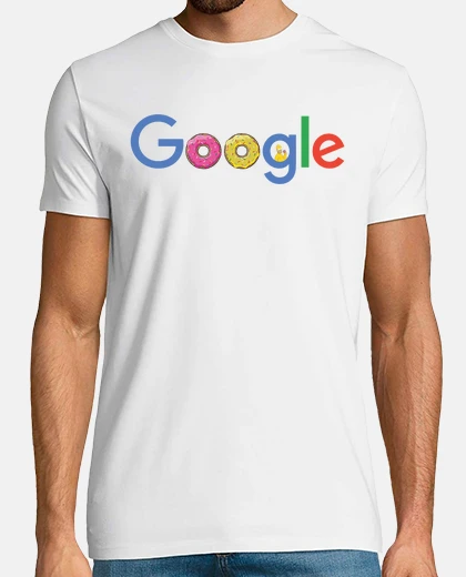 T-shirt Google homer simpson logo donut