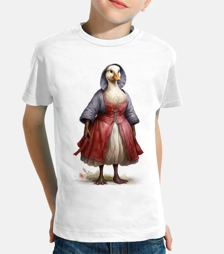 Ropa goose in medieval woman outfit