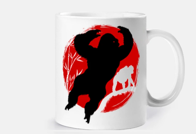 Tazza gorilla che salta