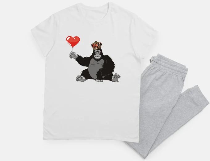 Pyjama gorilla king of love