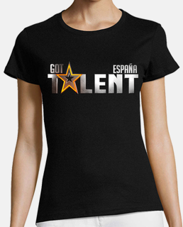 Got Talent España - Mujer, manga corta, negra, calidad premium