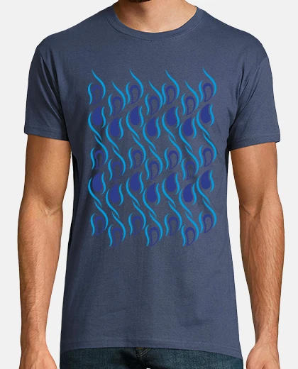 Camiseta gotas de agua abstracta