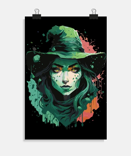 Poster gothic clothing grunge witch elf poster decoration board
