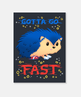 Gotta Go Fast Sonic el Erizo Cute
