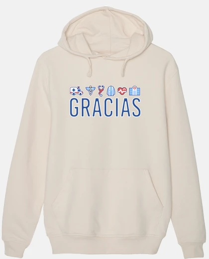 Sudadera Gracias Sanitarios Médicos y Enfermeras Jersey Hombre