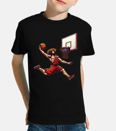 Ropa gracioso baloncesto retro jesucristo