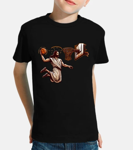 Ropa gracioso baloncesto retro jesucristo