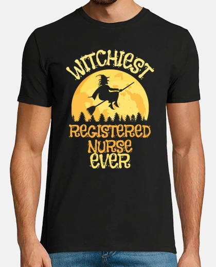 Camiseta gracioso enfermera registrada bruja hal