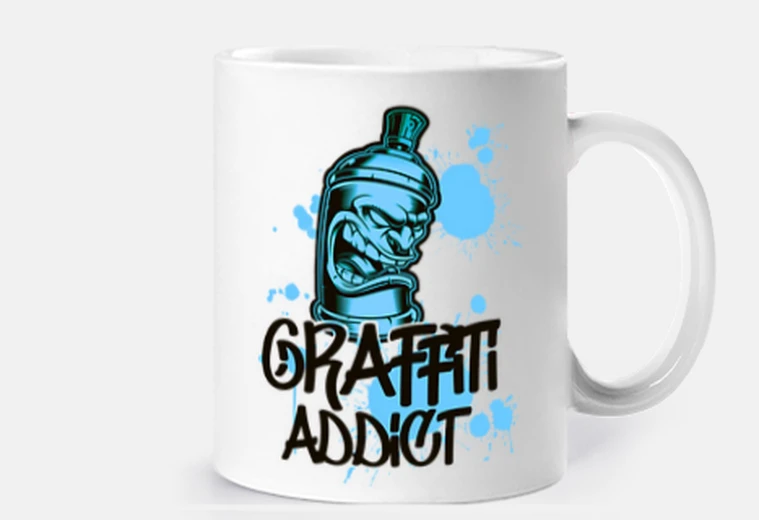 Cup graffiti addict