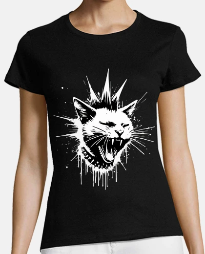 Tee-shirt graffiti d39art de rue de chat punk
