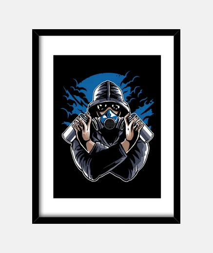 Quadro graffiti gas più k