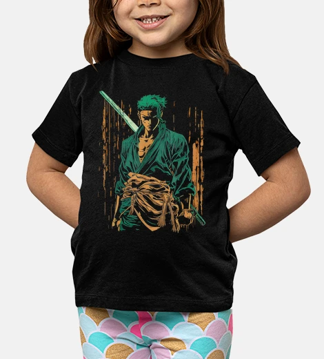 Abbigliamento grafica anime zoro in arte retrò giappo