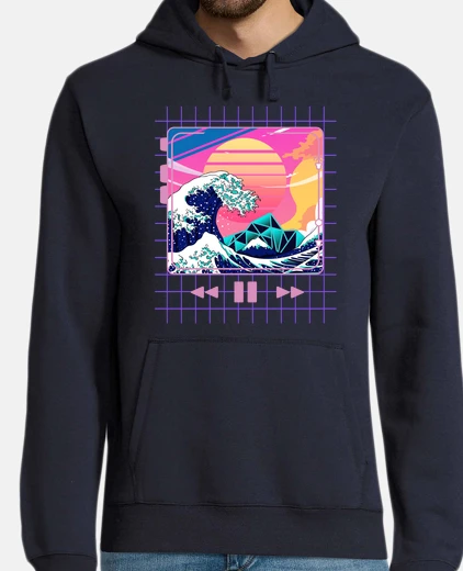 Sudadera Gran Ola Kanagawa Video VHS Reproductor