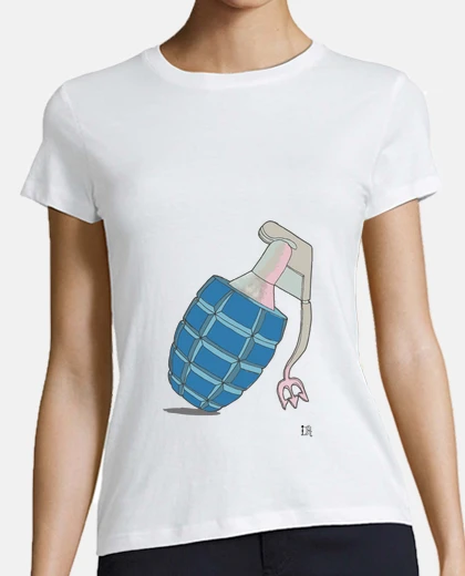 T-shirt granata blu