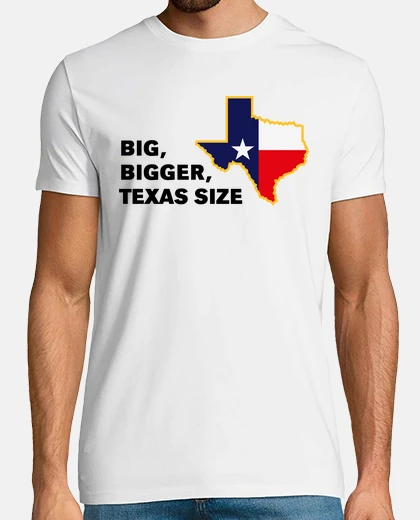 Tee-shirt grand - plus grand - taille du texas - 