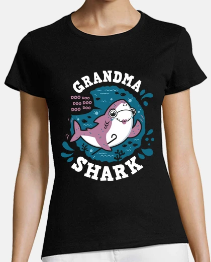 Tee-shirt grand-mère requin