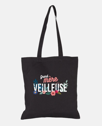 Sac Grand mere veuilleuse cadeau fleures